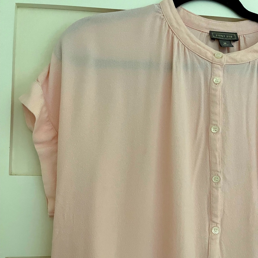 Light pink Short sleeve Top, Point Sur for JCrew M